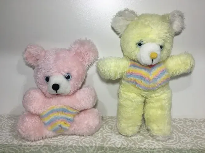 2 Ursos de Pelúcia Ursinhos Petutinho - Maritel Anos 80