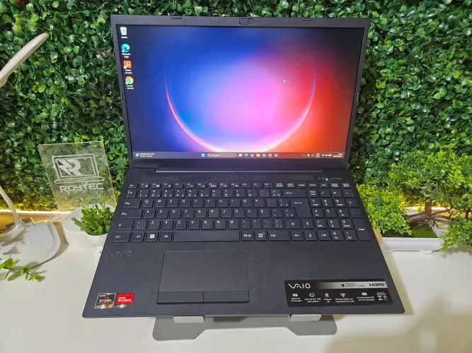 Notebook Vaio, Ryzen 5 5500U/ 8GB RAM/ SSD 512GB/ GPU AMD/ Full HD/ Bateria Boa