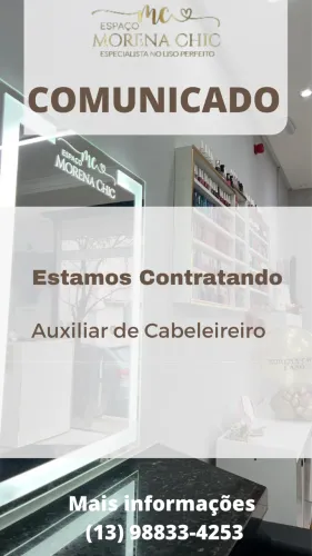 Vaga para salão de beleza 