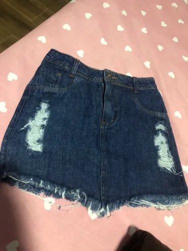 Saia jeans desfiada 40