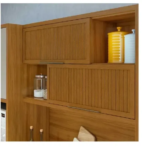 Armário de Cozinha Nesher Loft MDF Freijó Off White