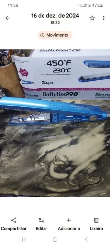 Prancha Titanium Pro Nano Babyliss  450f 