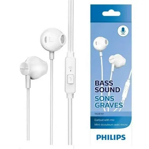 Fone de Ouvido Philips Original Taue101 Branco *ENTREGA GRÁTIS*