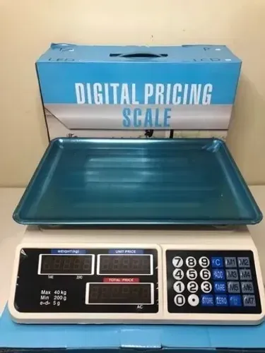 Balança Digital até 40kg - Sacolão, Peixaria, Restaurante, Mercearia, Padaria