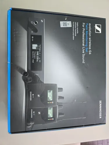 Sistema Monitoramento In Ear Sennheiser Ew G4 Twin Banda G Novo