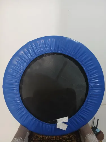 Cama Elástica Mini Jump, com capa protetora de molas150kg C/ Aro De Reforço