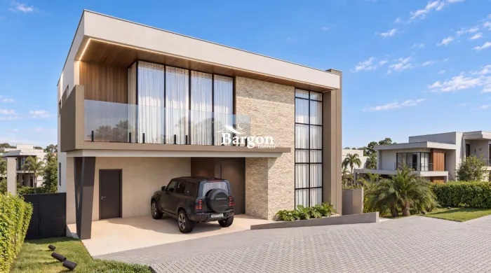 Casa duplex com 4 quartos sendo 3 suítes e 2 vagas de garagem a venda no Alphaville Juiz d
