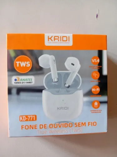 Fone de Ouvido sem fio Kridi KD-771 Novo Valor: R$ 40,00 Gustavo Aguiar *