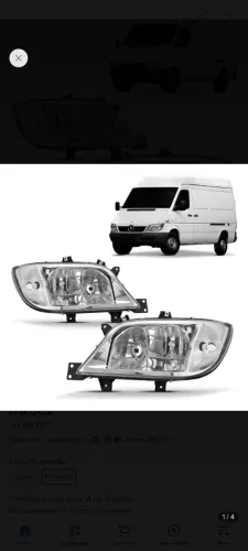Farol Sprinter 2003 em diante - Nunca usado