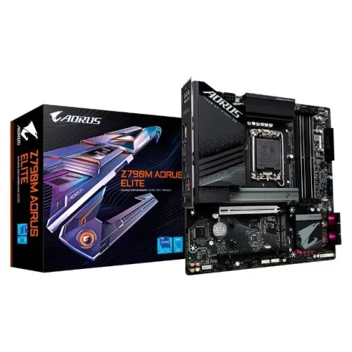 Placa-Mãe Gigabyte Z790M Aorus Elite AX, LGA 1700, mATX, DDR5