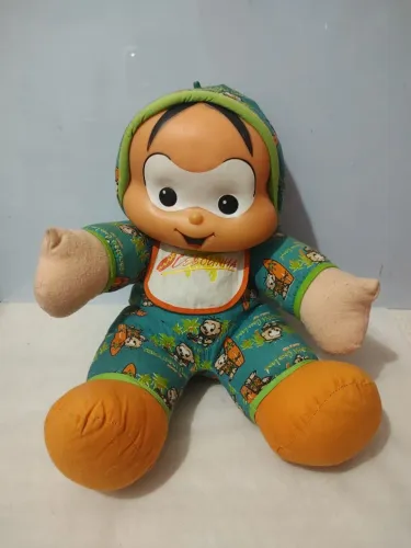 boneco antigo cebolinha bebê multibrink 35cm