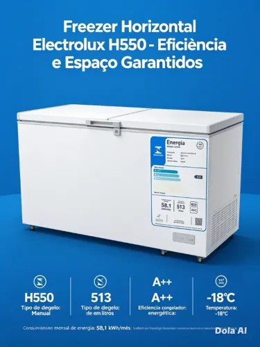 Freezer Horizontal 513 Litros - Apenas 2 Meses de Uso!