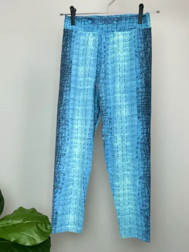 Calça Legging M Azul de Academia Fitness