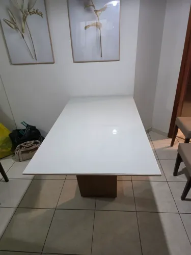 Vendo mesa de jantar em vidro