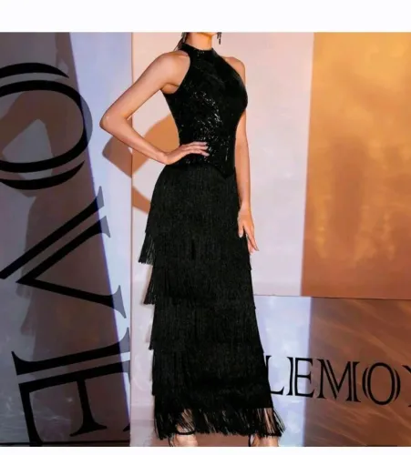 Vestido preto M de festa