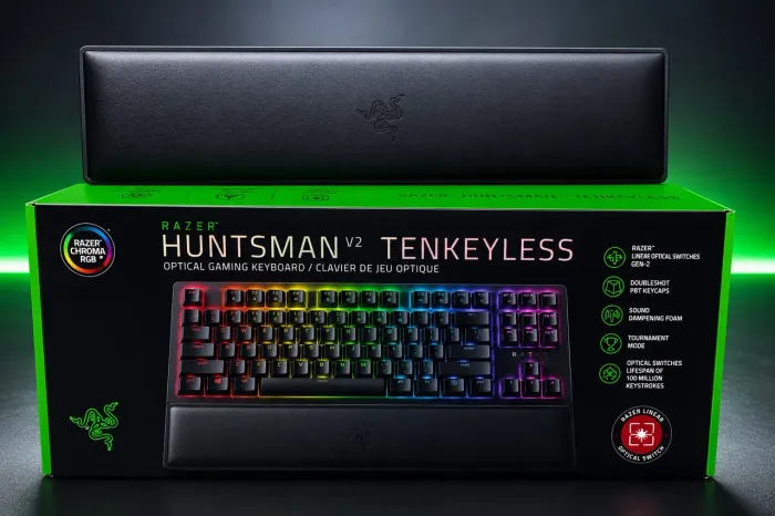 Teclado Gamer Razer Huntsman V2 Tenkeyless - RGB - Funcionando Perfeitamente