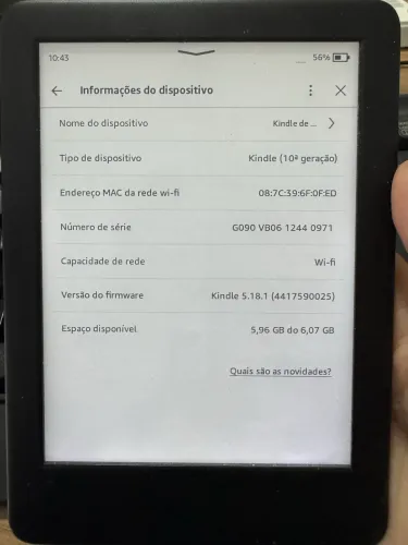 Kindle 10° geração