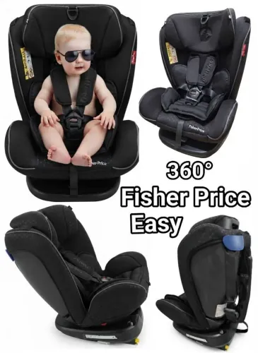 Cadeirinha de Auto Fisher Price Easy Fiz 360° de O a 36KG Com Isofix Super Reclinável .