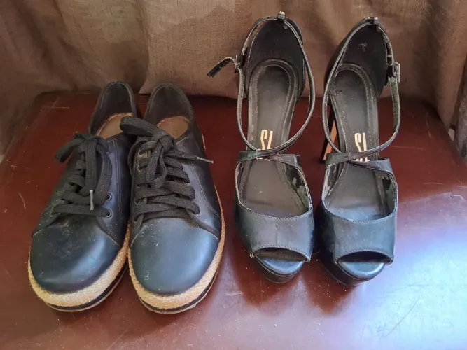 Sapatos númeração 35 o combo