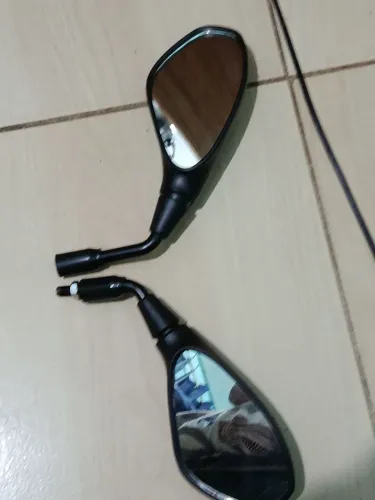 Par de retrovisor GS f800, Fazer, YBR, Lander, Factor, XT, XTZ, haste curta