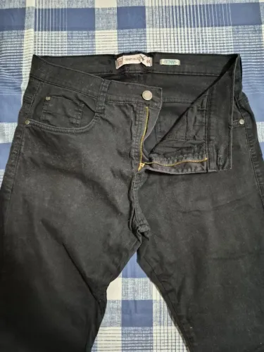 Calça Jeans Preta Masculina Skinny 44