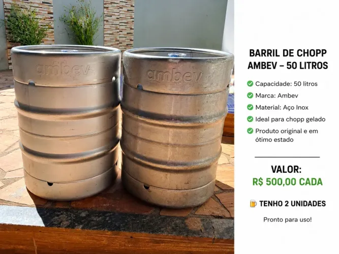 BARRIL DE CHOPP ANTARCTICA