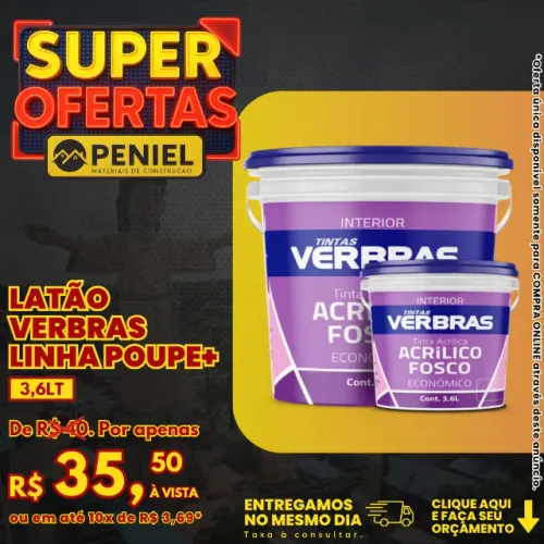 Latão Verbras Linha Poupe+ 3,6L