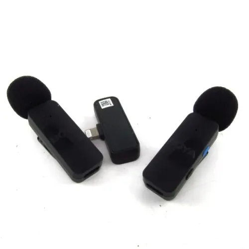  Microfone Sem Fio Lapela Boya BY-V2 iPhone iPad Profissional