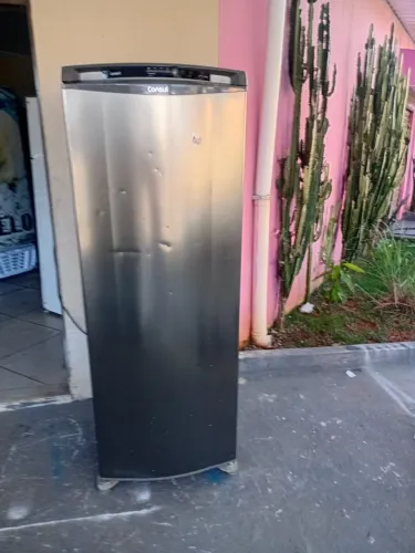 Geladeira, Consul, frost free, inox, 382L 