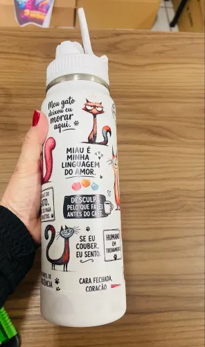 Garrafas térmicas 800ml vários temas