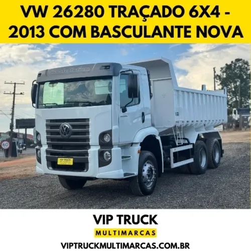 Volkswagen VW 26280 Constellation Traçado 6x4 com Caçamba Basculante NOVA (sem uso)