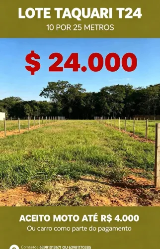VENDO LOTE NAO E AGIO E O LOTE MESMO