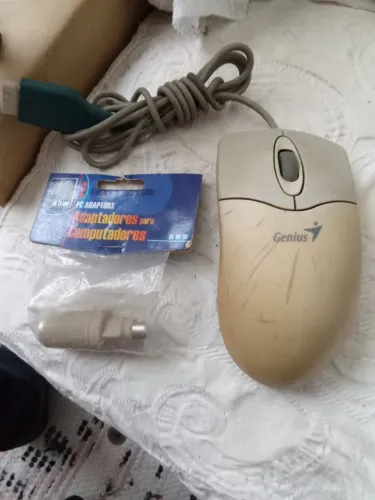 Mouse e Adaptador Para Colecionador 
