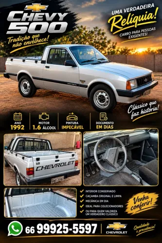 Chevrolet Chevy 500 DL / SL / SE/ Furgão 1.6 (álcool) 1992