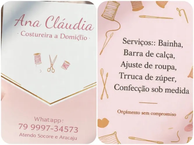 Claudia  costura a Domicílio 