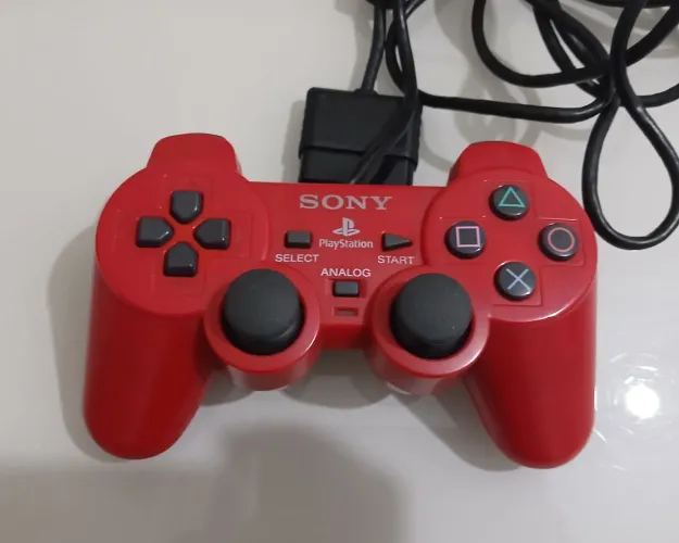 Controle ps2 vermelho original