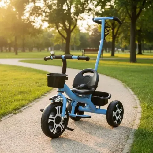 Achadinho da Shopee! Triciclo Infantil Luxo - 2 Cestinhas, Sininho e Cinto de Segurança