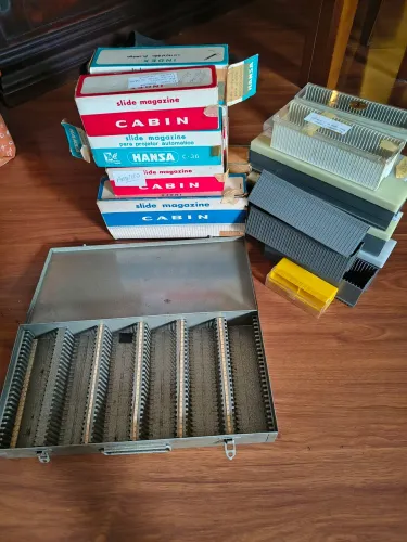 Estojos para slides fotográficos 