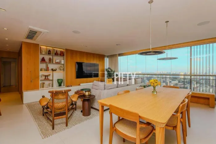 Apartamento mobiliado com 167m² para locação, Brooklin, SP.