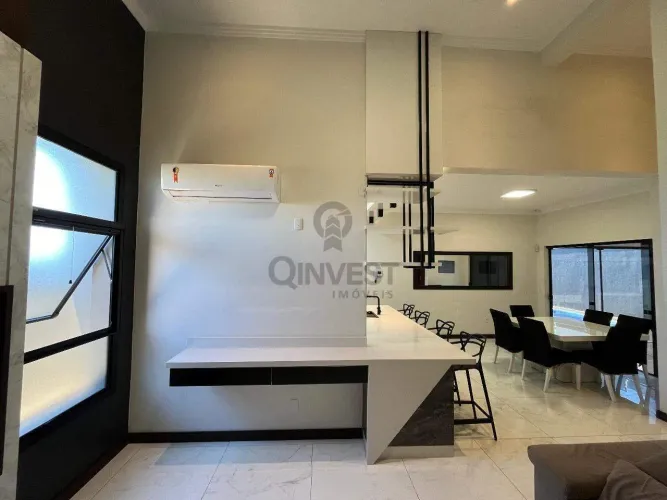 Casa de alto padrão mobiliada com 3 suítes à venda no Residencial Açores, bairro Caverazin