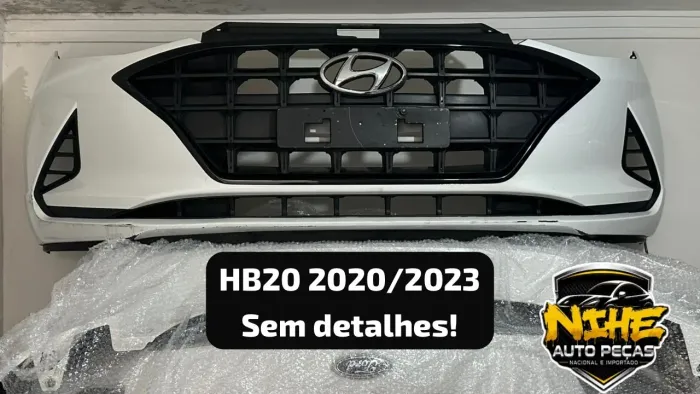 Pára-choque dianteiro Hyundai HB20 2020/2023 original sem detalhes!