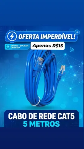 Cabo de rede 5 metro