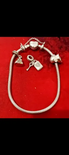 Pulseira Vivara Prata 925 com Berloques Vivara
