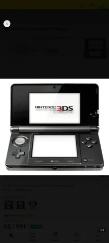 Nintendo 3DS Cosmo Black - Old - 32GB DESBLOQUEADO 
