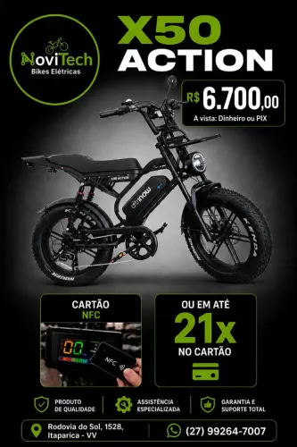 Bicicleta elétrica X50 Action 