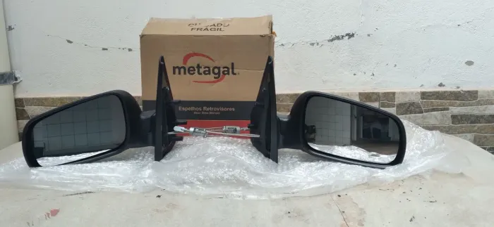 Par de Retrovisores Metagal para VW Gol G3/G4 - Novo