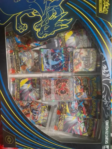 Box mega charizard de cartas pokemon