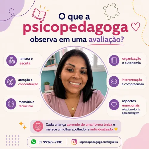 Psicopedagoga | Alfabetização e Dificuldades de Aprendizagem