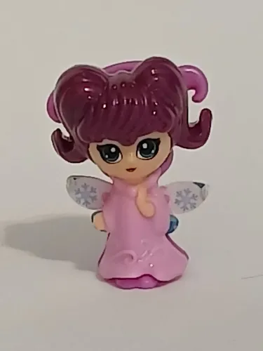 Brinquedo Kinder Ovo fadinha com asas vinho