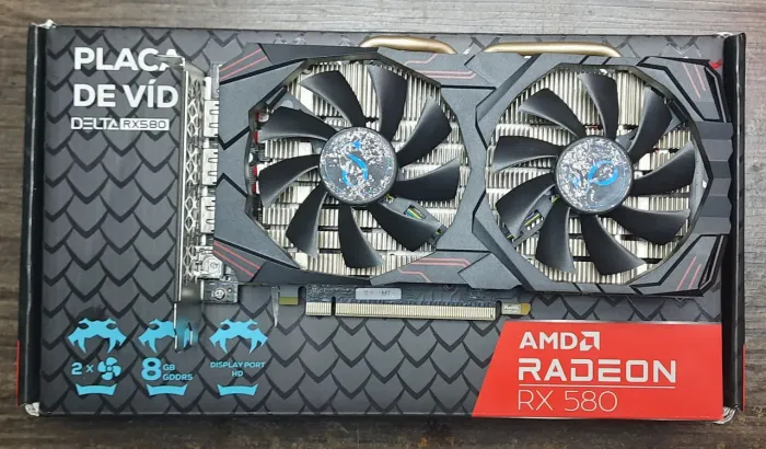 PLACA DE VÍDEO RX 580 8GB (LEIA A DESCRIÇÃO)